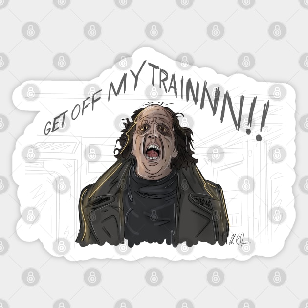 GHOST: Get Off My Train! Sticker by 51Deesigns